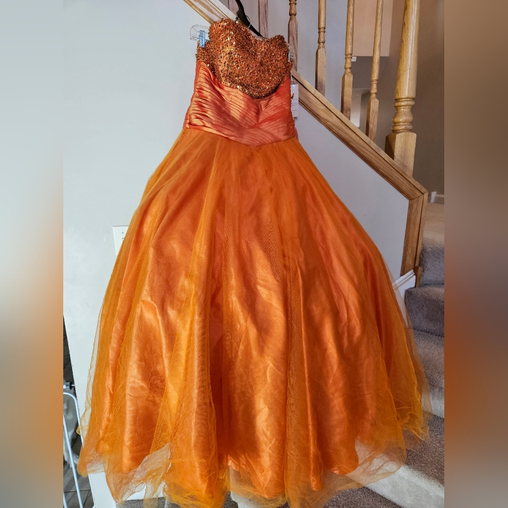 Quincinera Dress Size 12 Pumpkin Spice - Partytime